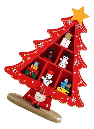 Árbol De Navidad De Madera De Mesa Exquisito Mini