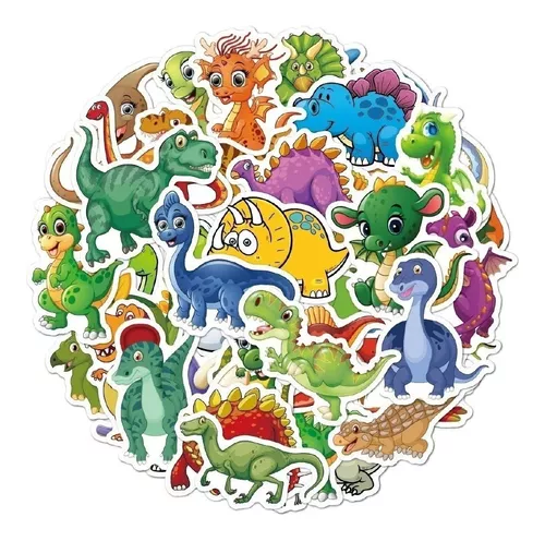 Dinosaurios Bebes - Set De 50 Stickers / Calcomanias
