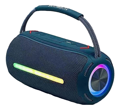 Parlante Portatil Bluetooth Con Correa Simil Boombox Azul