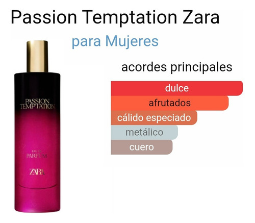 Perfume Passion Temptation 80ml Zara