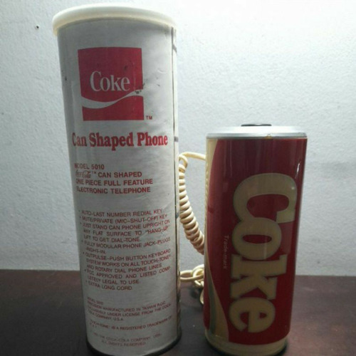 Telefone Coca Cola Antigo Funcionando Made Usa