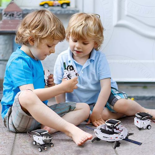 Robô 6 Em 1 Espaço Energia Solar Kit Robótica Educacional