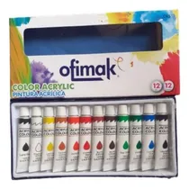 Comprar Pintura Acrilica Set De 12 Colores 12cc Ofimak