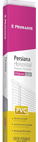 Persiana Horizontal Branca 80x160cm Quarto Sala Atlas Cor Branco