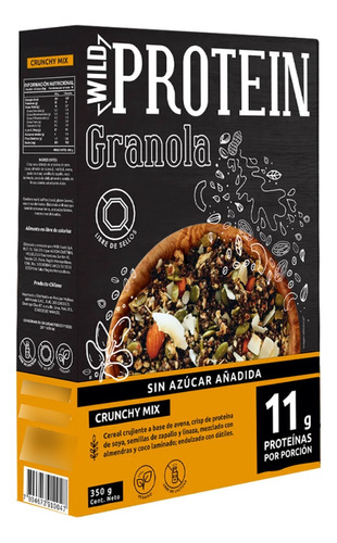 Granola Wild Protein Crunchy Mix - 350 Gr 