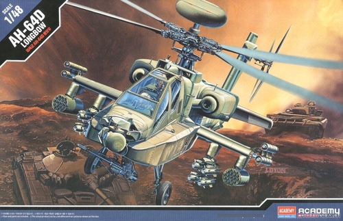 Academy 12268 Ah 64 D Apache Longbow 1:48