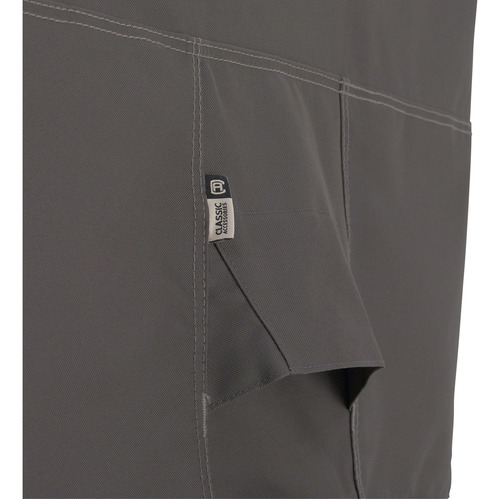 Funda Para Mesa Lateral U Otomana Rectangular Gris Topo L