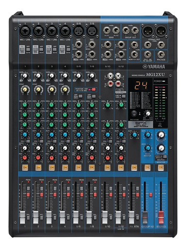 Mesa Som Yamaha Mg 12xu 12 Canais, Usb E 127/220V