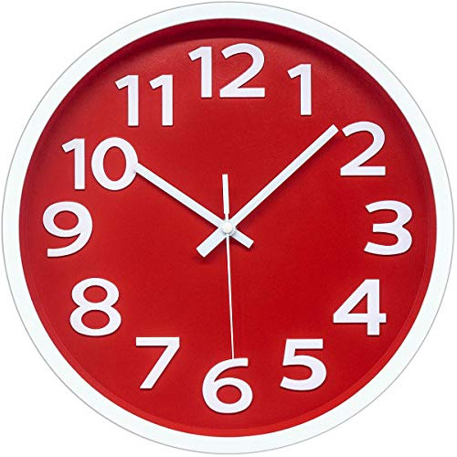 Reloj De Pared Moderno De 12 Pulgadas, Funcionamiento S...