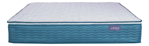 Colchon Inducol April Azul 160x200x29 Queen Size Resortes