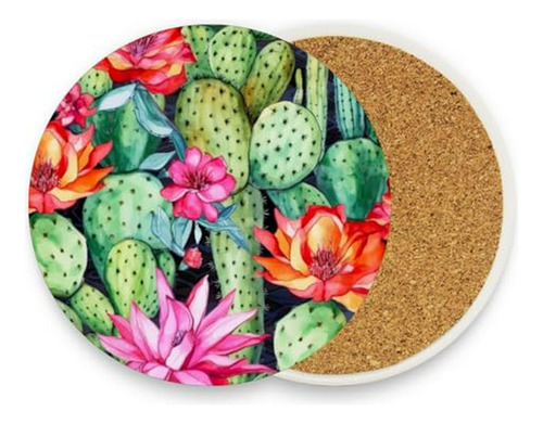 Posavasos Absorbentes De Cactus (set X2)