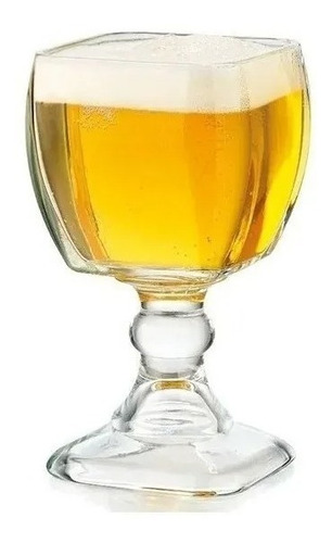 12 Copa Chabela Cuadrada Suprema 610ml De Cristal By Crisa
