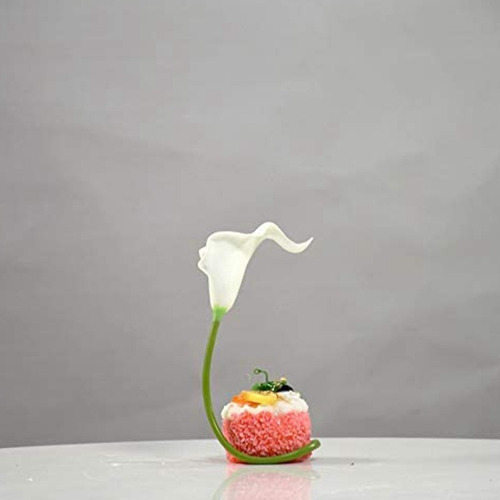 20 Unidades De Flores De Alcatraz Blancas Artificiales Con L
