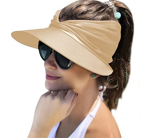 Sombrero Para El Sol Para Mujer, Visera De Playa, Ala Ancha,