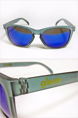 Imagem 2 de 4 de Óculos Glassy Pro Model: Deric Matte Grey Blue Mirror