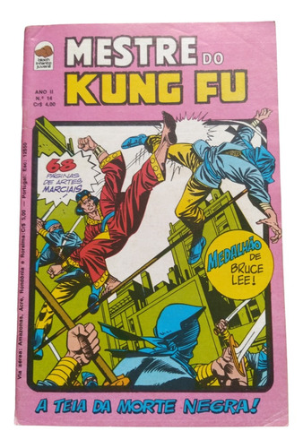 Gibi Hq Mestre Do Kung Fu Ed. Bloch Nº 14 - Anos 70 (Usado)