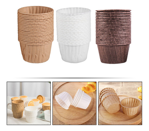 Vasos Para Tartas, Magdalenas Y Postres, 150 Unidades
