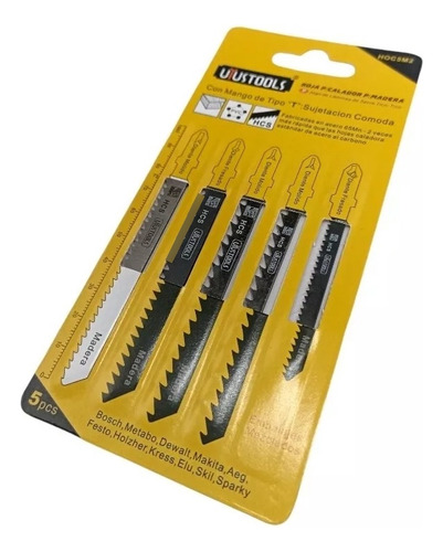Juego De Hojas Para Caladora Para Madera Uyustools X5 Hojas