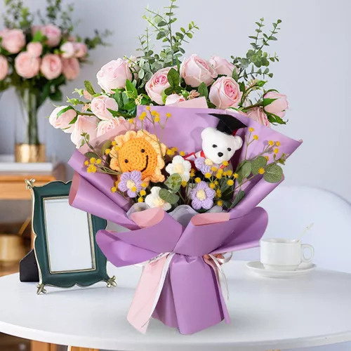 . Ramo De Flores De Ganchillo, Ramo De Flores De Graduación