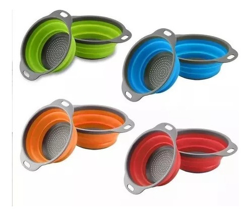 Colador De Silicona Utensilios Cocina Chef Escurridor 