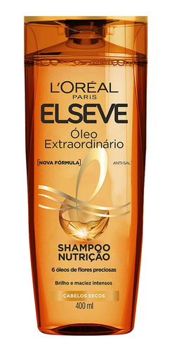 Shampoo Nutrição Elseve Óleo Extraordinário Com 400ml