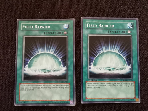 2 Field Barrier Fotb-en042 Yugioh