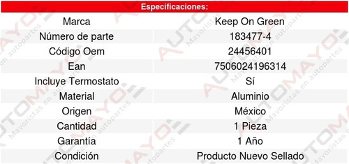 Toma Agua Chevrolet Meriva 1.8l L4 07 Al 08 Kg 6244653