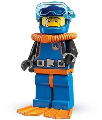 Lego 8683 Minifiguras Serie 1 - Buceador Del Mar