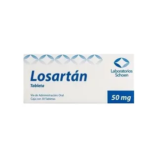 Losartan Hipertensión Arterial Schoen 30 Tabletas 50 Mg