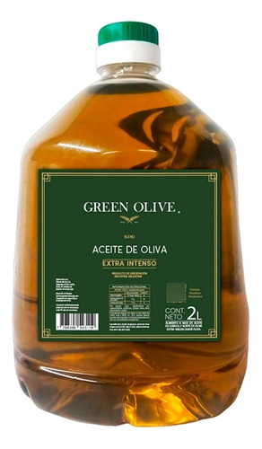 Aceite De Oliva Green Olive Extra Intenso Blend X 2 Lt. Pet