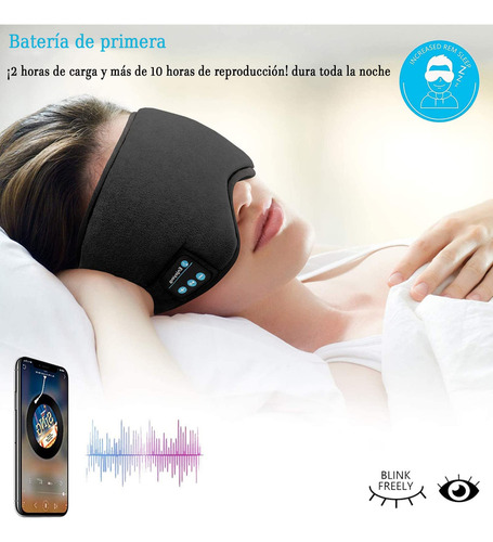 Auriculares Bluetooth Para Dormir, Auriculares Con Máscara