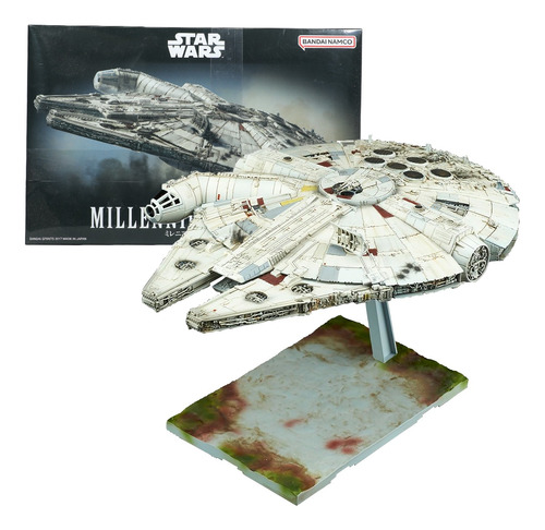 Halcon Milenario Star Wars Nave Escala Bandai Original