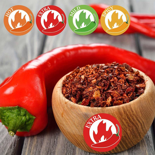 80pcs Adesivos Apimentados Com Rótulos De Comida Picante