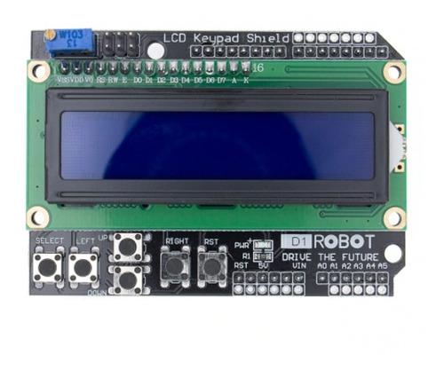 Pantalla Lcd 16x2 Con Keypad Arduino Proyectos Modulos