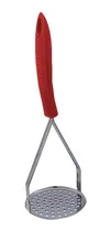 Comprar Pisa Papas Carol Acero Inoxidable Mango Rojo De Plástico 