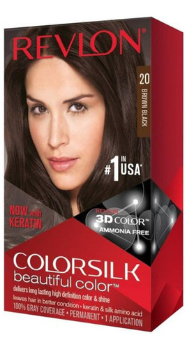 Revlon Colorsilk Tinte Permanente 20 Negro Natural Caja Con