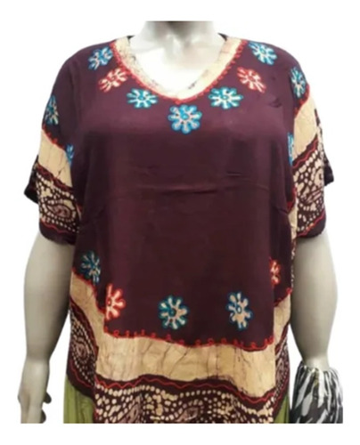 Blusa-murcielago Hindu Bordadas T.u - Moni