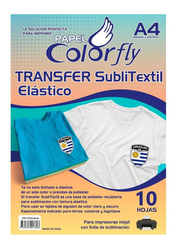 Papel Transfer Texturado Elástico Sublitextil 10h Disershop