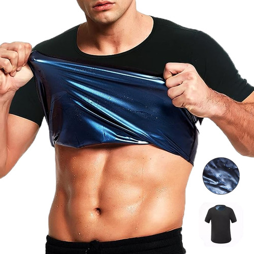 Playera Deportiva Musculosa Traje De Sauna Fajas Gym Hombre