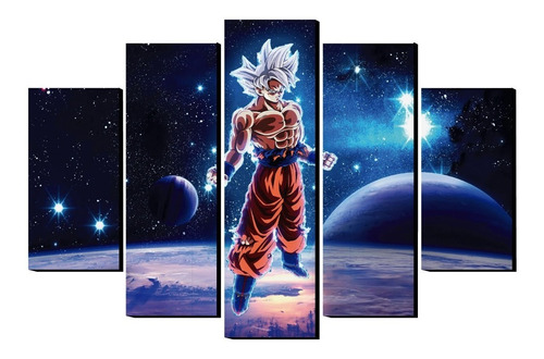 Cuadros Decorativos Goku Dragon Ball 5 Piezas 