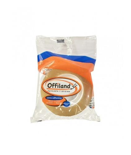 Cinta Transparente Diurex Adhesiva 18x33 Offiland Pack 10 Pz