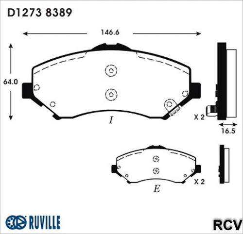 Balatas Disco  Delantera Para Chrysler Town&country   2015