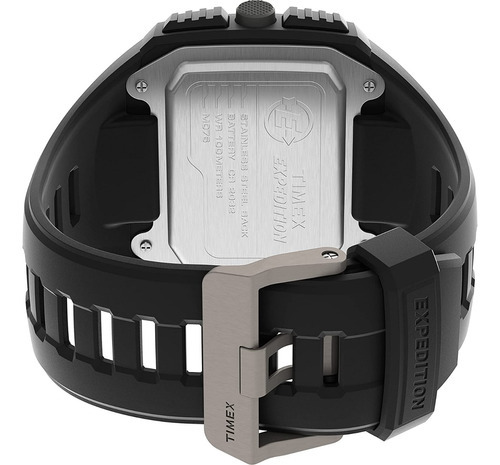 Reloj Hombre Timex Expedition Grid Shock De 50 Mm Color de la correa Negro