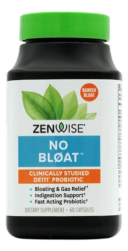 Zenwise No Bloat Enzimas Biocore Y Probiótico 60 Vcaps Sfn