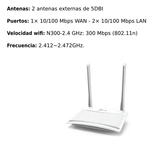 Router Tp-link Inalambrico N 300mbps Tl-wr820n