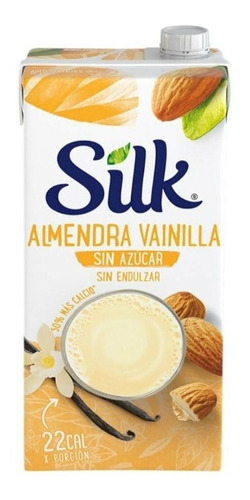 Leche Silk De Almendra Vainilla S/ Azucar 9 Pzas De 946 Ml