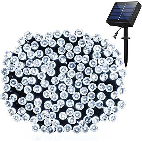 Guirnalda Solar Led 200 Luces Blanco 20m