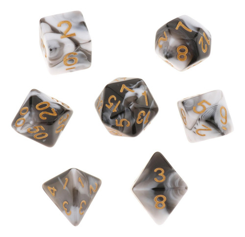 3 Juegos De Mesa De 7 Dados Juego De Dados De Varios Lados