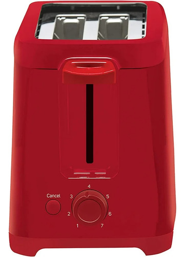 Tostador Taurus Sagitario 2 Rebanadas, 7 Niveles, Color Rojo