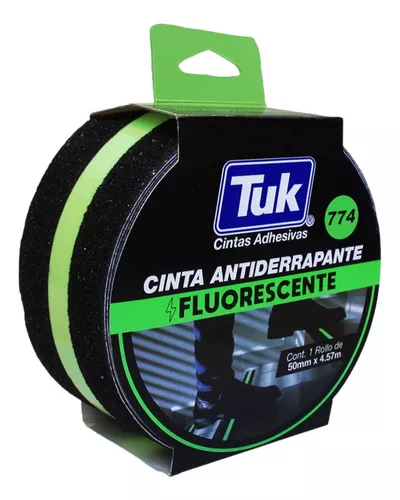 Rollo de 18m de cinta antiderrapante negra 50mm con abrasivo